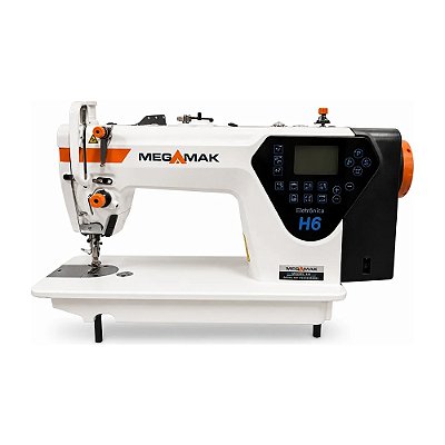Máquina Reta Eletrônica Megamak H6-4S1 220V + Kit Premium Carbon Exclusivo