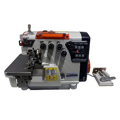 MAQUINA OVERLOQUE 2 AGULHAS PONTO CADEIA DIRECT DRIVE MEGAMAK MK-900-4X - 220 V COM PÉS E MESA DESMONTADOS