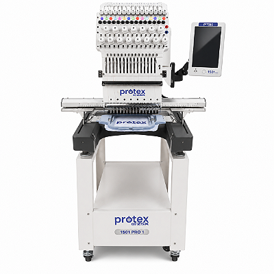 Máquina de Bordado Industrial Protex 1501 PRO 1 Cabeça 15 Agulhas Profissional