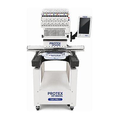 Máquina de Bordar Industrial Protex 1501 PRO 1 Cabeça 15 Agulhas Área 40x60 cm
