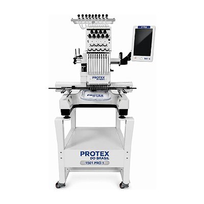 Máquina de Bordar Industrial Protex 901S 1 Cabeça 9 Agulhas Área 20x36 cm Autovolt
