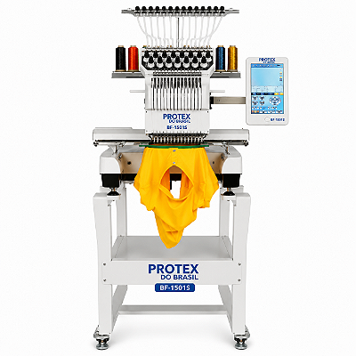 Máquina de Bordado Industrial Protex BF-1501S com 15 Agulhas Profissional