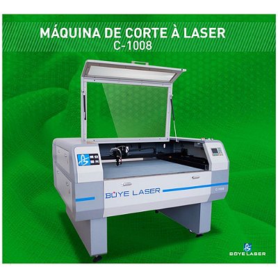 MAQUINA DE CORTE A LASER BOYE LASER MODELO CV 1008 -AB COM CAMERA