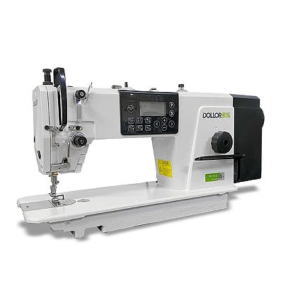Máquina Reta Eletrônica DOLLOR B1A-4G-02 220V Direct Drive com Pés e Mesa Montados