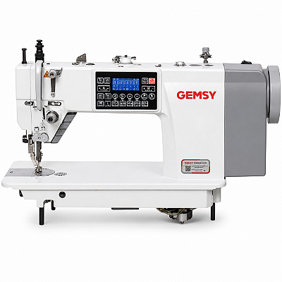 Máquina Reta Eletrônica Gemsy GEM0303ES-HM 220V Transporte Duplo 10mm