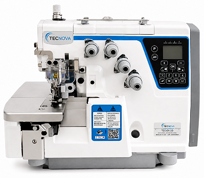 Máquina Overloque Eletrônica Techook TN-EX-4E/UT Direct Drive 220V + Kit Premium Carbon e Cadeira Ergonômica