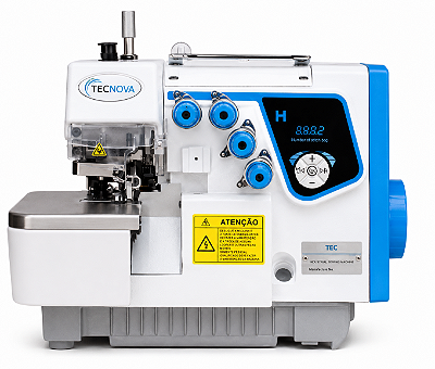 Máquina Overloque Tecnova TN-C4 2 Agulhas 4 Fios Direct Drive 220V Completa Desmontada
