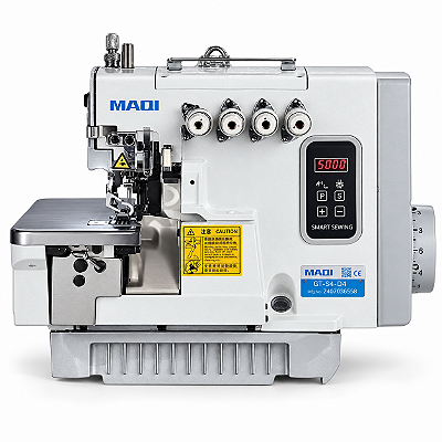 Máquina Overloque Ponto Cadeia MAQI C1S-4-24 Direct Drive 2 Agulhas 4 Fios 220 v com Pés e Mesa Montados