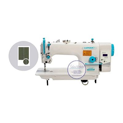 MAQUINA RETA INDUSTRIAL MOTOR DIRECT DRIVE COM REGULAGEM DE VELOCIDADE LUMAK LU8700D-TZ-ES -220 V