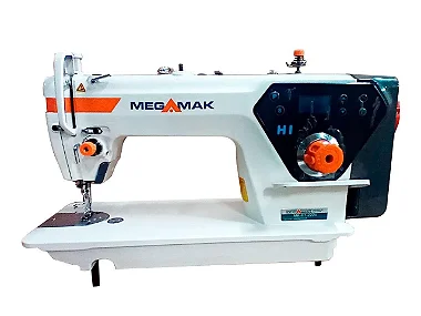 Máquina Reta Industrial Megamak H1 220V Direct Drive + Kit Premium