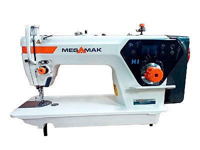 MAQUINA DE COSTURA RETA MOTOR DIRECT DRIVE  MEGAMAK  H1 -220 V COM KIT DE CALCADORES