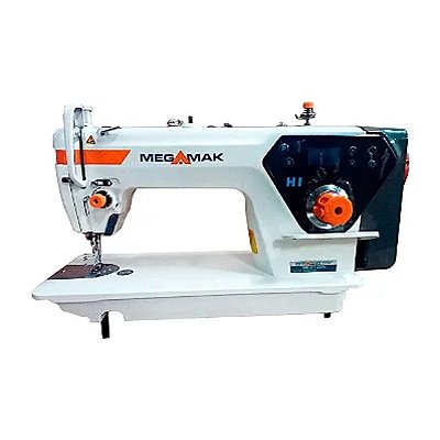 Máquina Reta Industrial Megamak H1 220V Direct Drive + Kit Premium