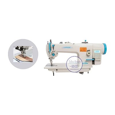 Maquina de Costura Reta Transporte Duplo Direct Drive LUMAK 0303-D4 - PONTO 12 MM - 220 V COM KIT DE CALCADORES
