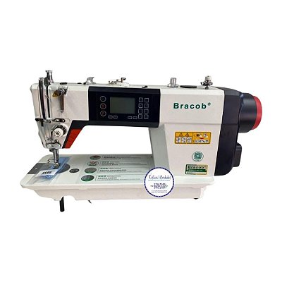 Máquina de Costura Reta Eletrônica com Pontos decorativos retos Bracob BC D5-7 - 220 V + Kit de calcadores