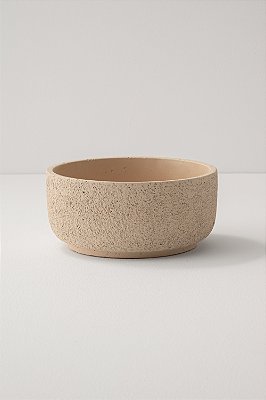 cachepot textura areia G