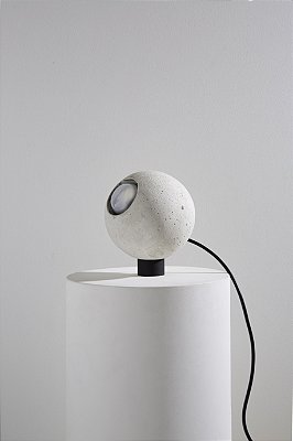 luminária esfera branca