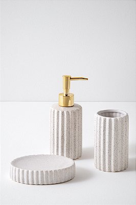 kit para banheiro bez em cerâmica