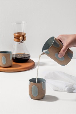 leiteira de cerâmica blu pintadinha