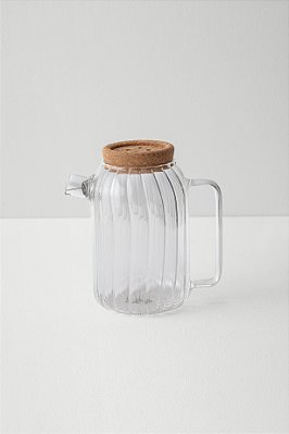 bule de vidro hygge canelado G