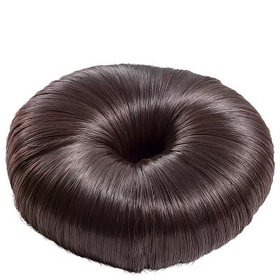 Acessório Coque com cabelo sintético Castanho