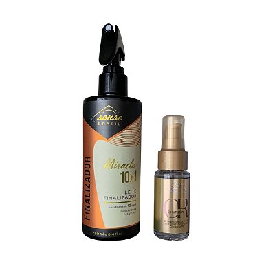 Kit Miracle Sense 250ml + Óleo Oil Reflections Regular Wella 30ml