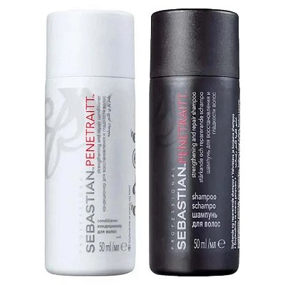 Sebastian Penetraitt Kit Mini Travel Size – Shampoo 50ml + Condicionador 50ml