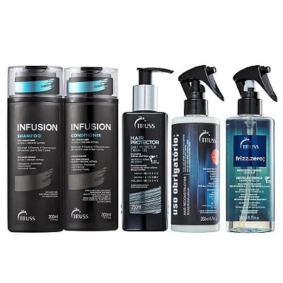 Kit Truss Duo Infusion  + Uso Obrigatório + Hair Protector + Frizz Zero