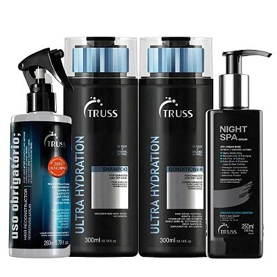 Kit Truss Duo Ultra Hydration  + Night Spa 250ml + Uso Obrigatório 260ml