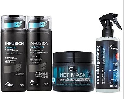 Kit Truss Duo Infusion + Net Mask 550g + Uso Obrigatório 260ml