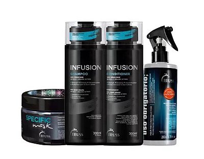 Kit Truss Duo Infusion + Specific Mask 180g + Uso Obrigatório 260ml