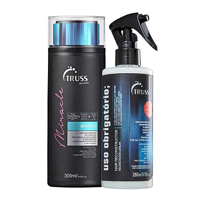 Kit Truss Shampoo  Miracle 300ml + Uso Obrigatório 260ml