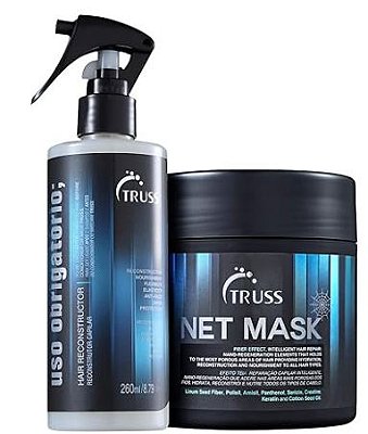 Kit Truss Mascara Net Mask 550g + Uso Obrigatório