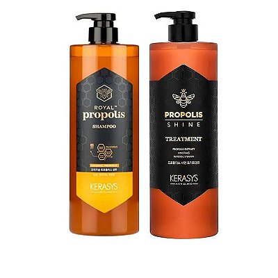 Kit Duo Kerasys Própolis (Shampoo 1l + Tratamento de Brilho 1l)