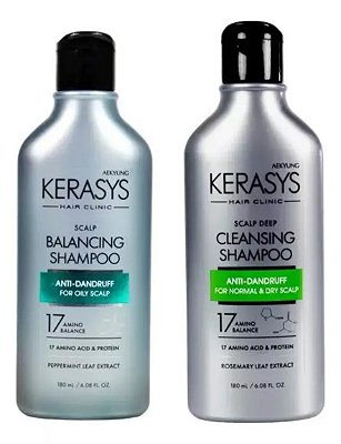 Kit Duo Kerasys (Balancing Shampoo 180ml + Cleansing Shampoo 180ml)
