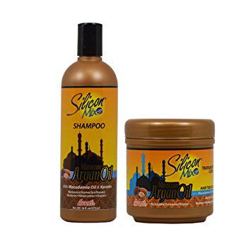 Silicon Mix Moroccan Argan Oil - kit Shampoo 473ml + Mascara 450g (2 produtos)