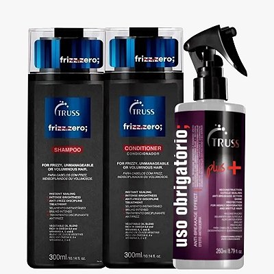 Truss Kit Frizz Zero Shampoo e Condicionador + Uso Obrigatório Plus