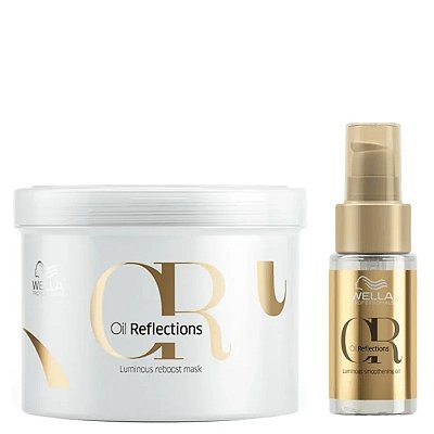 Wella Kit Oil Reflections Duo Mask Oil (2 Produtos)