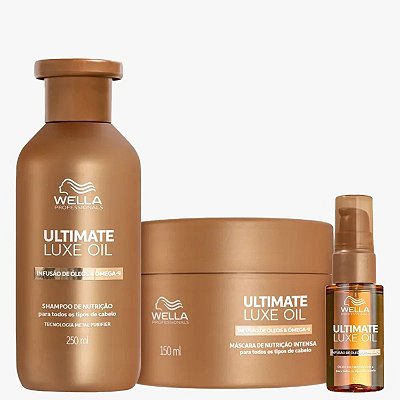 Wella Pr Kit Ultimate Luxe Oil Shampoo + Máscara + Óleo
