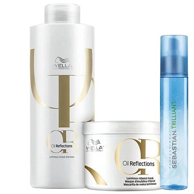 Wella Oil Reflections Sh1000ml + Masc500ml + Trilliant 150ml