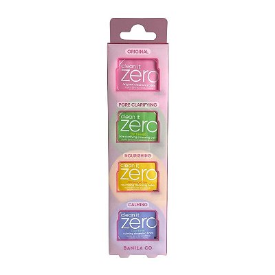 Banila Co Clean it Zero Kit Cleansing Balm Travel Size 4x3ml