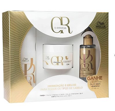 Kit Wella Professionals Oil Reflections Shampoo 250ml + Máscara 150ml + Óleo 100ml