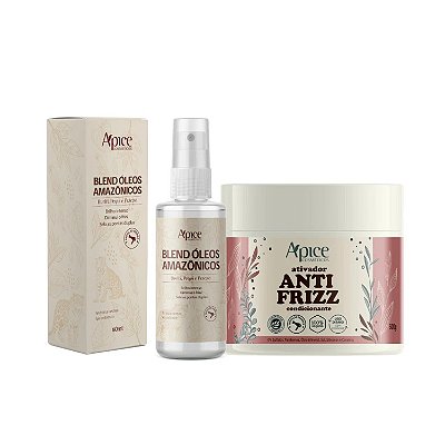 Apice Kit Ativador Anti Frizz e Blend de óleos Amazônicos