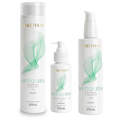 Aneethun Kit Antiqueda Shampoo, Balsamo e Loção
