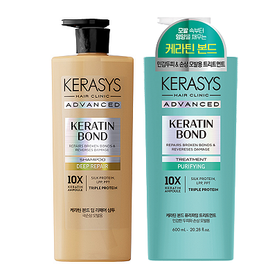 Kerasys Keratin Bond Kit ( Sh Deep Repair + Trat Purifying) 600ml