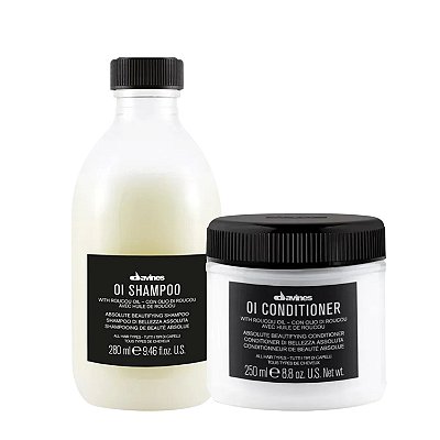 Kit Davines Oi Shampoo 280ml + Condicionador 250ml