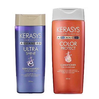 Kerasys Kit (Shampoo Matizador Purple 200ml + Condicionador Color Protect 400ml)