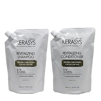 Kerasys Revitalizing Kit (Shampoo 500ml + Condicionador 500ml) Refil