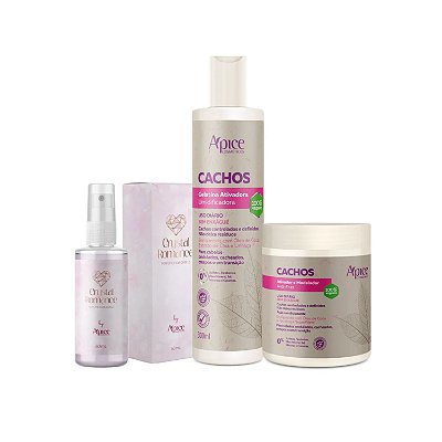 Ápice Kit (Ativador CH 500ml + Gelatina CH 300ml+ Perfume Capilar  Crystal 60ml)