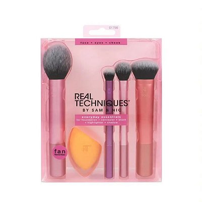 Real Techniques Kit Pincéis Everyday Essentials