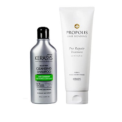 Kerasys Kit (Sh Scalp Cleansing 180ml + Másc. Própolis Pro Repair 250ml)